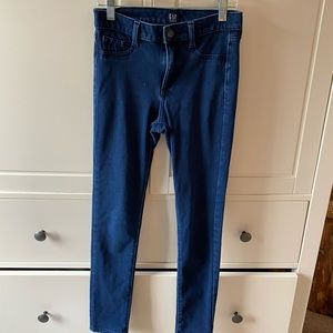 Gap Dark Wash Knit Favorite Jeggings